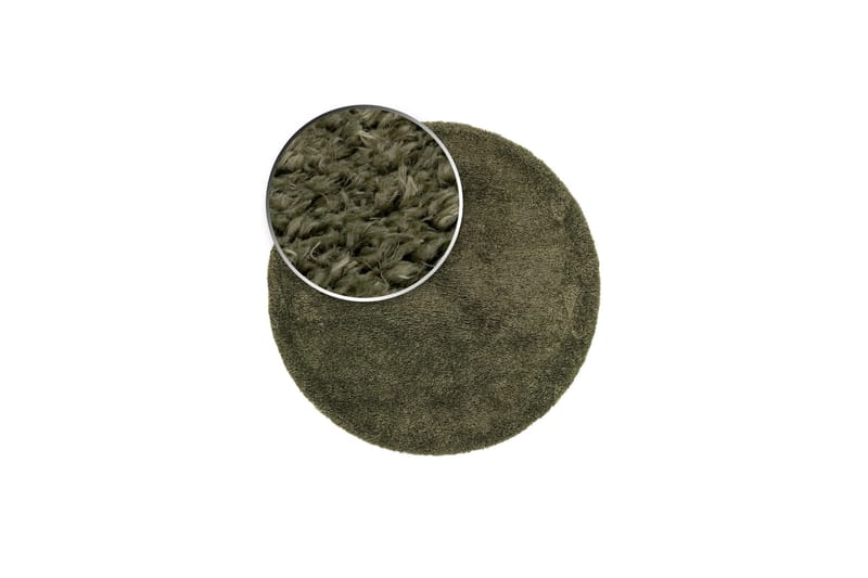 Floki Ryamatta 200 cm Rund - Smaragdgrön - Textil & mattor - Mattor - Modern matta - Ryamatta & luggmatta