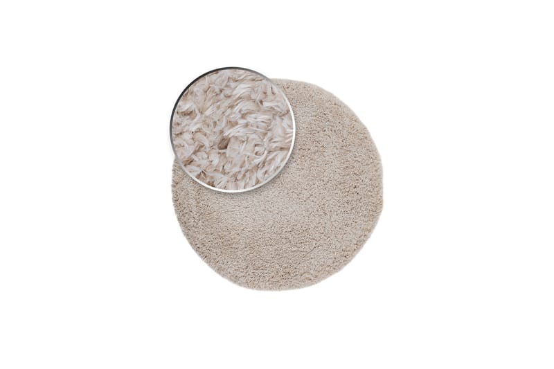 Floki Ryamatta 200 cm Rund - Vit - Textil & mattor - Mattor - Modern matta - Ryamatta & luggmatta