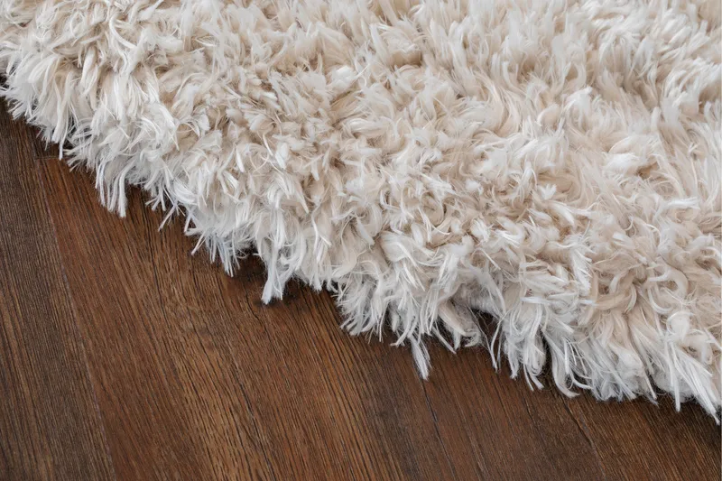 Floki Ryamatta 200 cm Rund - Vit - Textil & mattor - Mattor - Modern matta - Ryamatta & luggmatta