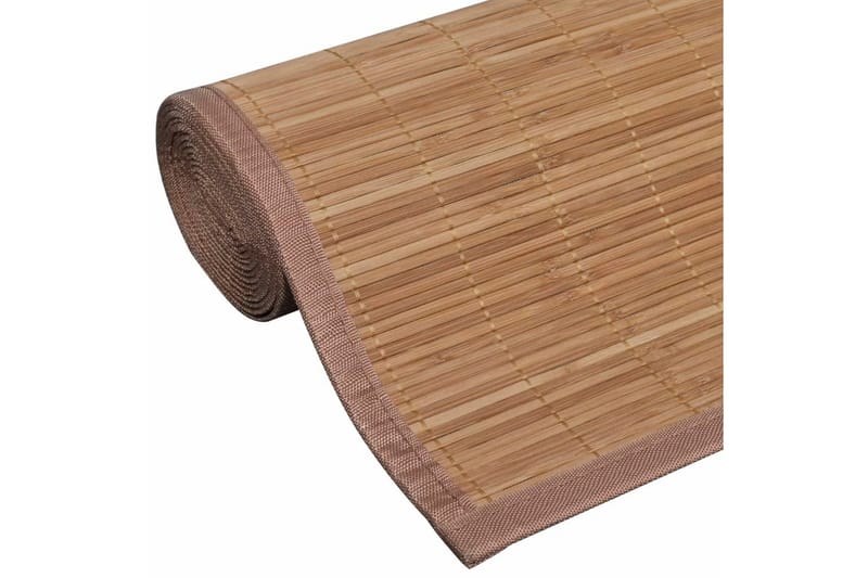 Fyrkantig Brun Bambumatta 80x200 cm - Brun - Sisalmattor - Små mattor - Jutemattor & hampamattor - Dörrmatta & hallmatta