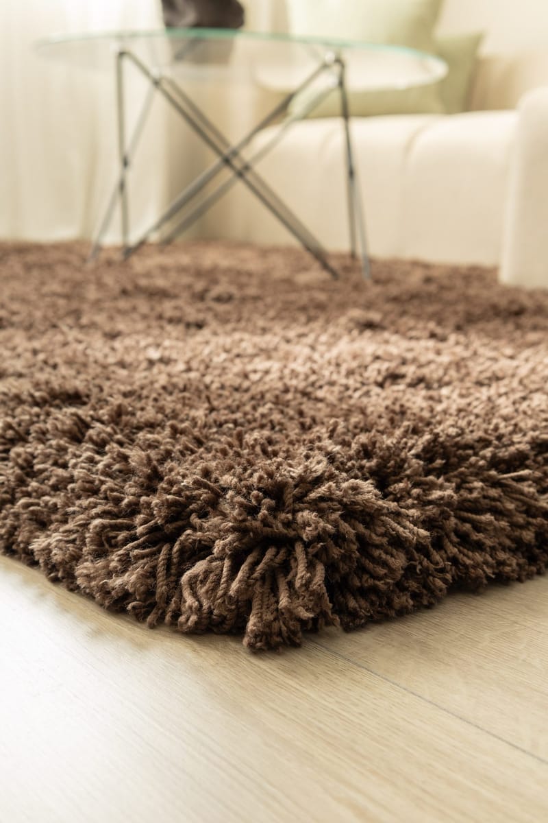 Handvävd Matta Sorrento 160x230 cm - Choklad - Textil & mattor - Mattor - Modern matta - Ryamatta & luggmatta