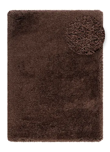 Handvävd Matta Sorrento 160x230 cm - Choklad - Textil & mattor - Mattor - Modern matta - Ryamatta & luggmatta