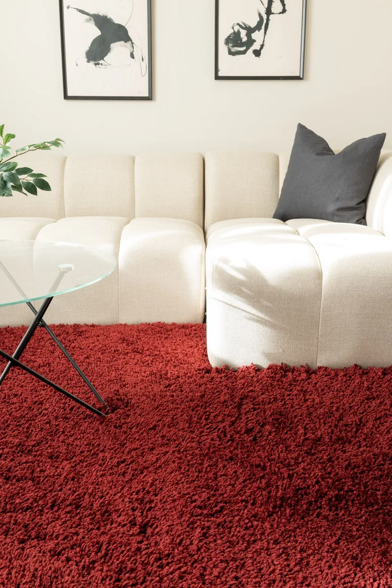 Handvävd Matta Sorrento 160x230 cm - Marsala - Textil & mattor - Mattor - Modern matta - Ryamatta & luggmatta