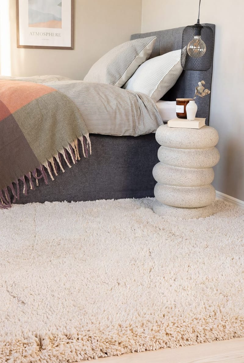 Handvävd Matta Sorrento 200x300 cm - Creme - Textil & mattor - Mattor - Modern matta - Ryamatta & luggmatta