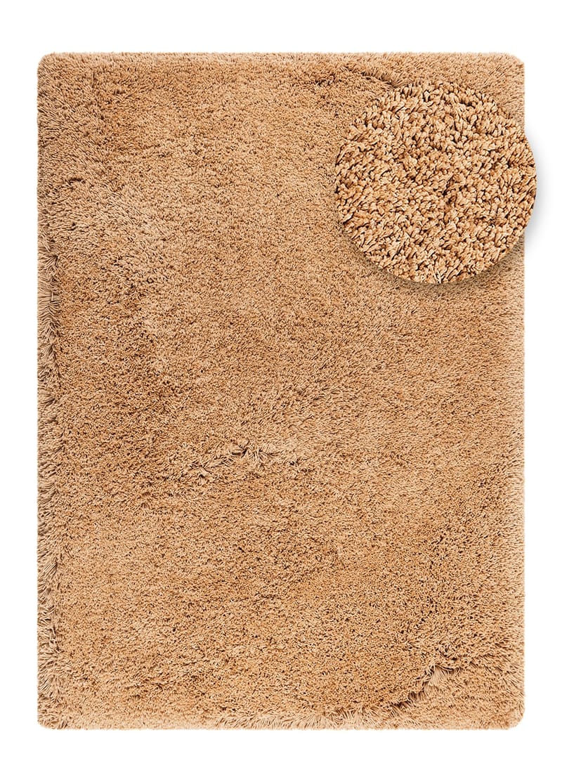 Handvävd Matta Sorrento 200x300 cm - Karamell - Textil & mattor - Mattor - Modern matta - Ryamatta & luggmatta