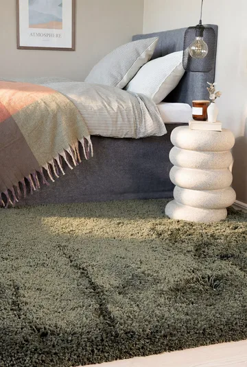 Handvävd Matta Sorrento 240x340 cm - Smaragdgrön - Textil & mattor - Mattor - Modern matta - Ryamatta & luggmatta