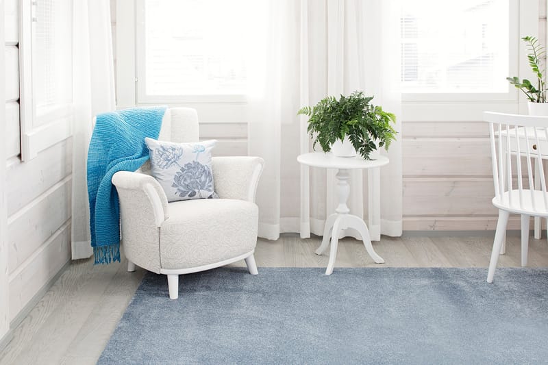 Hattara Matta 80x300 cm Blå - VM Carpets - Textil & mattor - Mattor - Modern matta - Ryamatta & luggmatta
