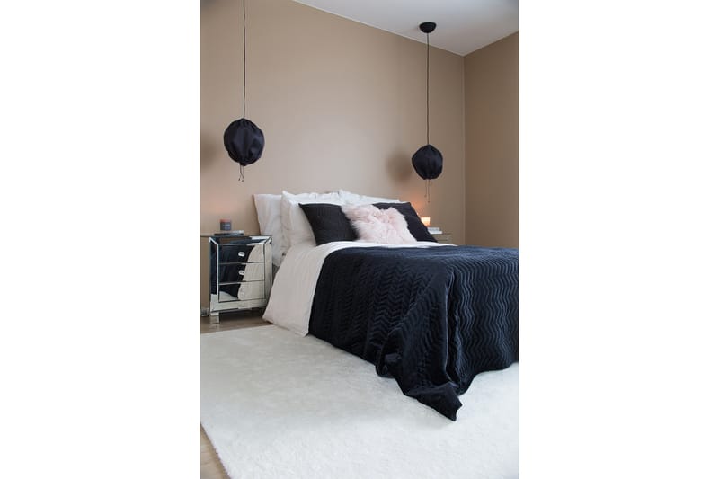 Hattara Matta Rund 160 cm Vit - VM Carpets - Textil & mattor - Mattor - Modern matta - Ryamatta & luggmatta
