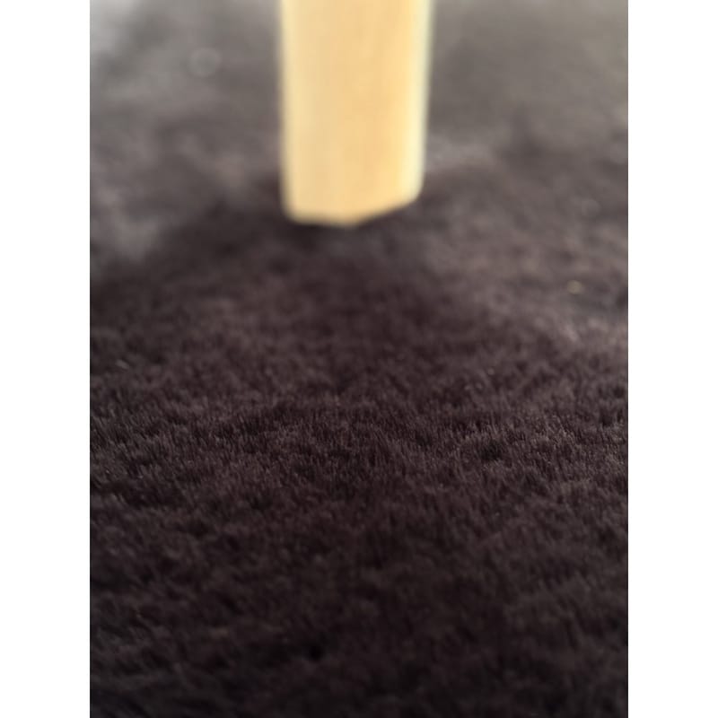 Ryamatta Heaven Rund - 120x120 cm, Svart - Textil & mattor - Mattor - Modern matta - Ryamatta & luggmatta