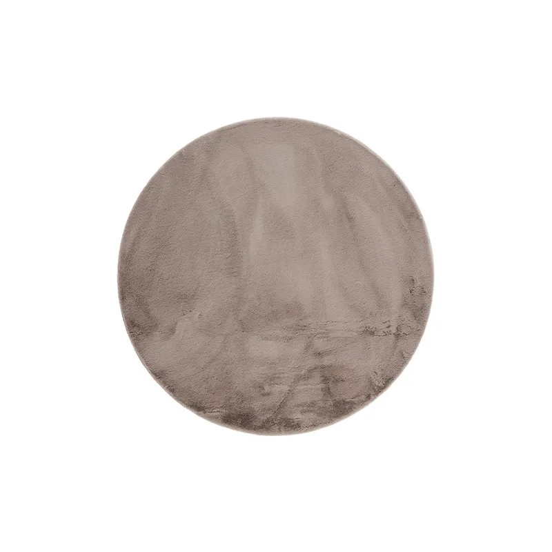 Ryamatta Heaven Rund - 80x80 cm, Taupe - Textil & mattor - Mattor - Modern matta - Ryamatta & luggmatta