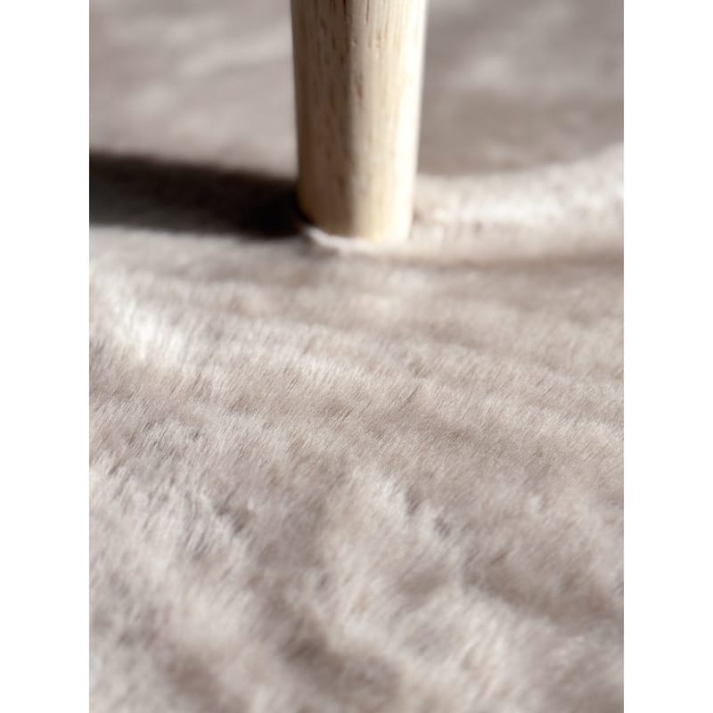 Ryamatta Heaven Rund - 80x80 cm, Taupe - Textil & mattor - Mattor - Modern matta - Ryamatta & luggmatta