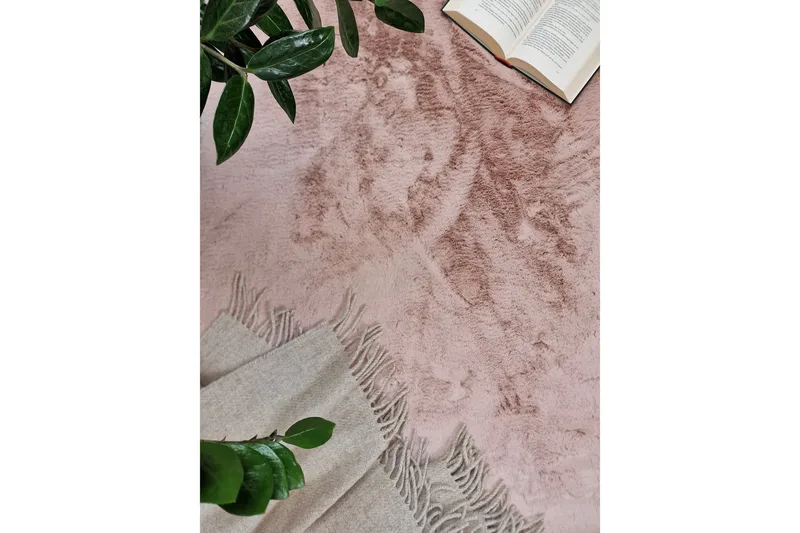Heaven Ryamatta 200 cm Rund - Rosa - Textil & mattor - Mattor - Modern matta - Ryamatta & luggmatta