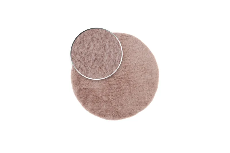 Heaven Ryamatta 200 cm Rund - Rosa - Textil & mattor - Mattor - Modern matta - Ryamatta & luggmatta