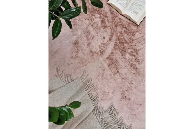 Heaven Ryamatta 200 cm Rund - Rosa - Textil & mattor - Mattor - Modern matta - Ryamatta & luggmatta