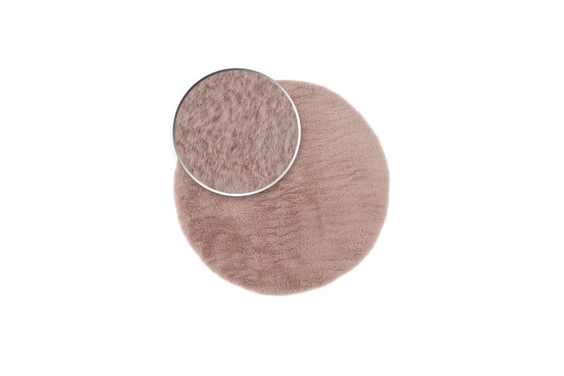 Heaven Ryamatta 80 cm Rund - Rosa - Textil & mattor - Mattor - Modern matta - Ryamatta & luggmatta