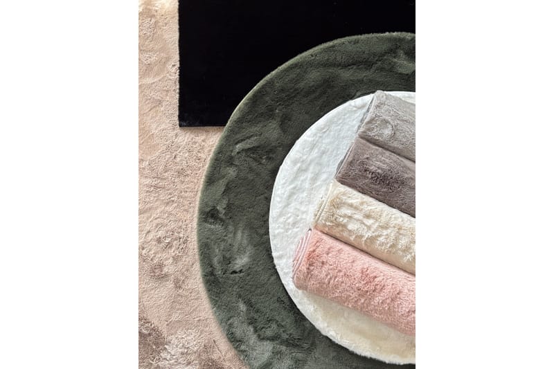 Heaven Ryamatta Antracit rund 120 - Antracit - Textil & mattor - Mattor - Modern matta - Ryamatta & luggmatta
