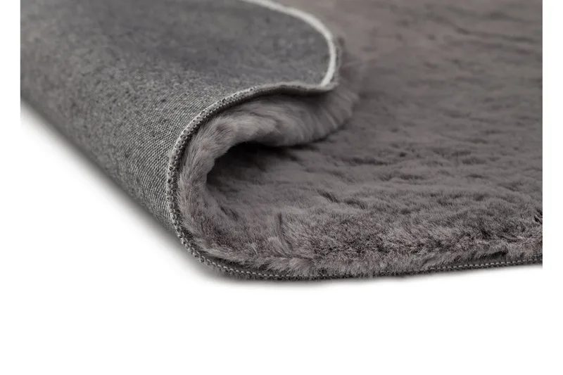 Heaven Ryamatta Antracit rund 120 - Antracit - Textil & mattor - Mattor - Modern matta - Ryamatta & luggmatta