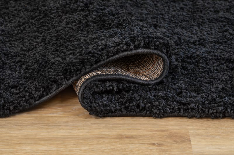 Lounge Gångmatta 80x250 cm Rektangulär - Svart - Textil & mattor - Mattor - Modern matta - Ryamatta & luggmatta