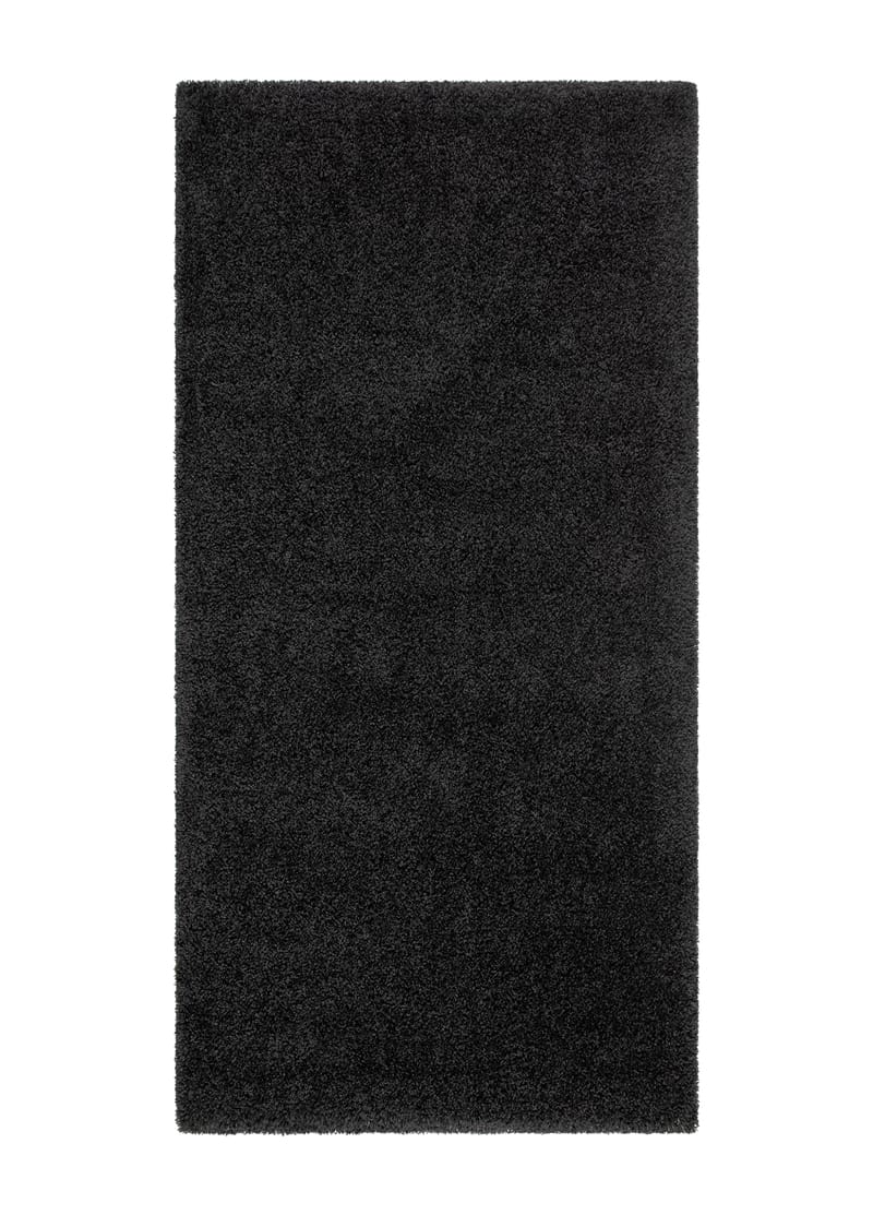 Lounge Gångmatta 80x250 cm Rektangulär - Svart - Textil & mattor - Mattor - Modern matta - Ryamatta & luggmatta