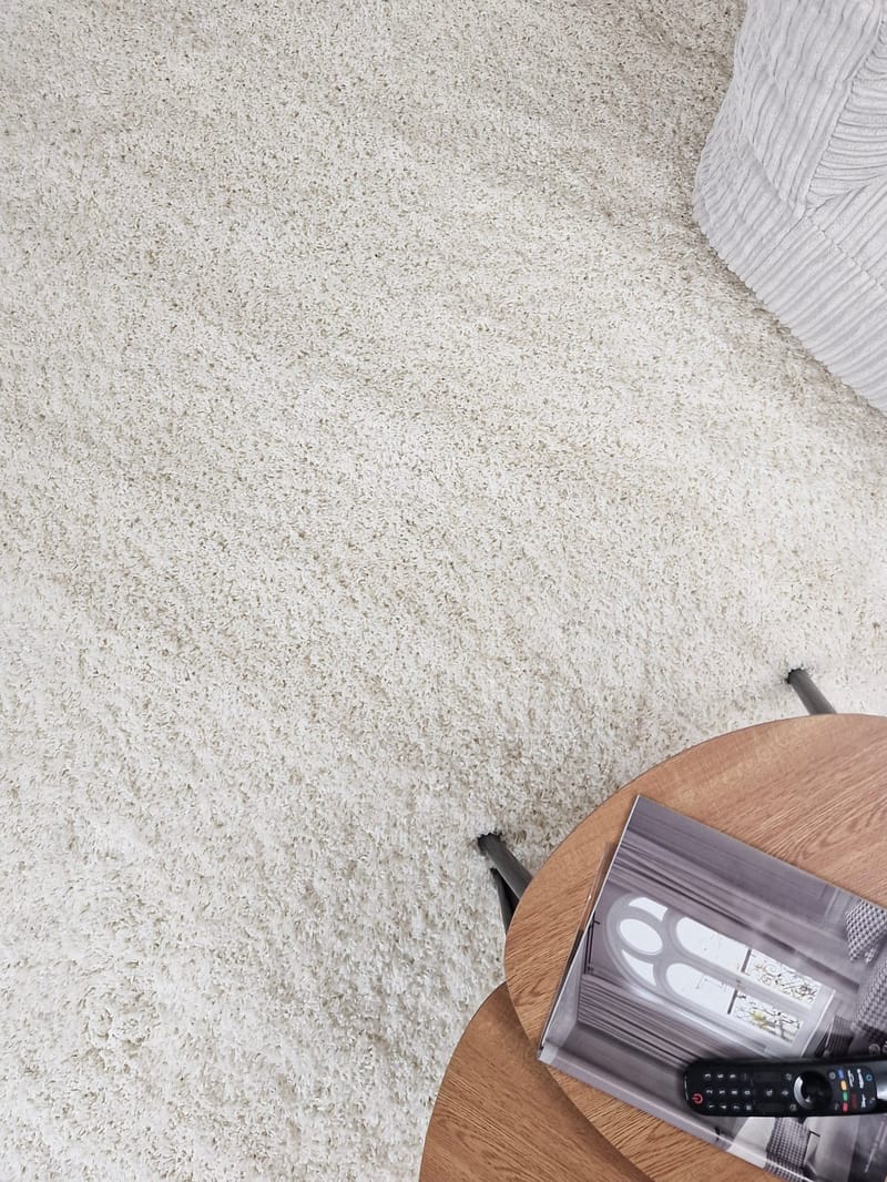 Lounge Gångmatta 80x250 cm Rektangulär - Vit - Textil & mattor - Mattor - Modern matta - Ryamatta & luggmatta