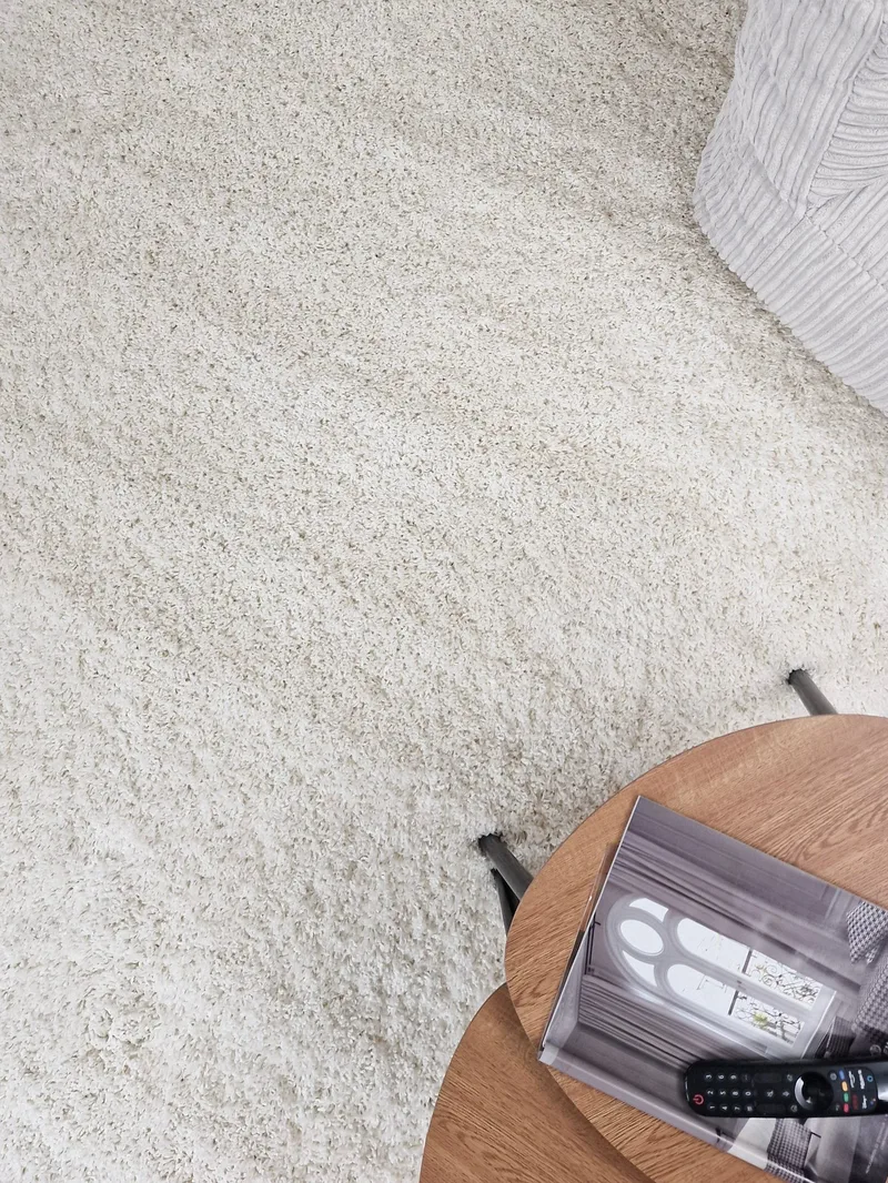 Lounge Gångmatta 80x250 cm Rektangulär - Vit - Textil & mattor - Mattor - Modern matta - Ryamatta & luggmatta