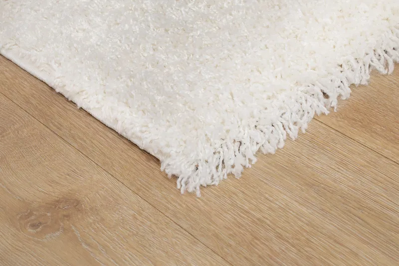 Lounge Gångmatta 80x250 cm Rektangulär - Vit - Textil & mattor - Mattor - Modern matta - Ryamatta & luggmatta