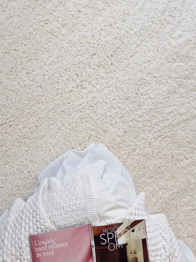 Lounge Ryamatta 133x190 cm Rektangulär - Vit - Textil & mattor - Mattor - Modern matta - Ryamatta & luggmatta