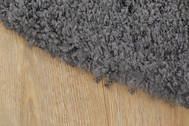 Lounge Ryamatta 200 cm Rund - Grafit - Textil & mattor - Mattor - Modern matta - Ryamatta & luggmatta