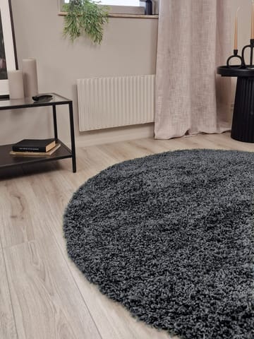 Lounge Ryamatta 200 cm Rund - Grafit - Textil & mattor - Mattor - Modern matta - Ryamatta & luggmatta