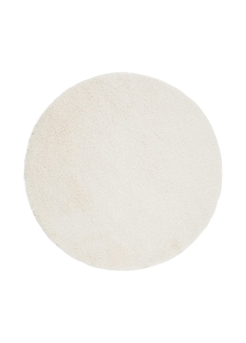 Lounge Ryamatta 200 cm Rund - Vit - Textil & mattor - Mattor - Modern matta - Ryamatta & luggmatta