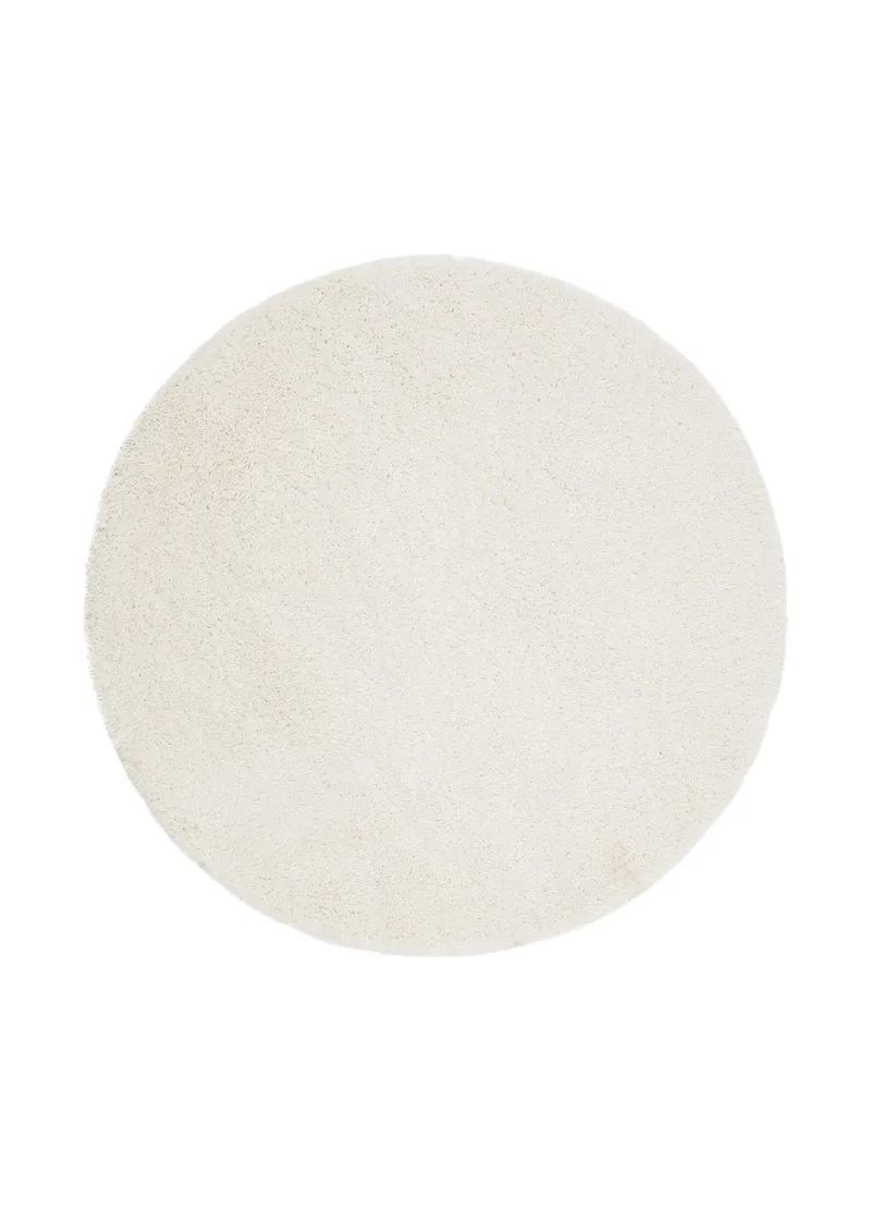 Lounge Ryamatta 240 cm Rund - Vit - Textil & mattor - Mattor - Modern matta - Ryamatta & luggmatta