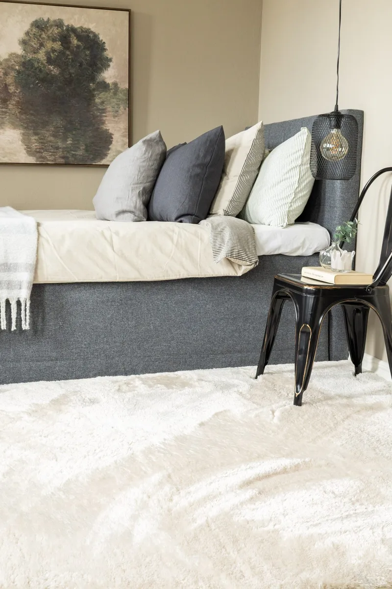 Maskinvävd Matta Novelle 200x290 cm - Creme - Textil & mattor - Mattor - Modern matta - Ryamatta & luggmatta