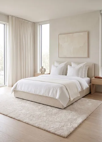 Maskinvävd Matta Novelle 200x290 cm - Creme - Textil & mattor - Mattor - Modern matta - Ryamatta & luggmatta