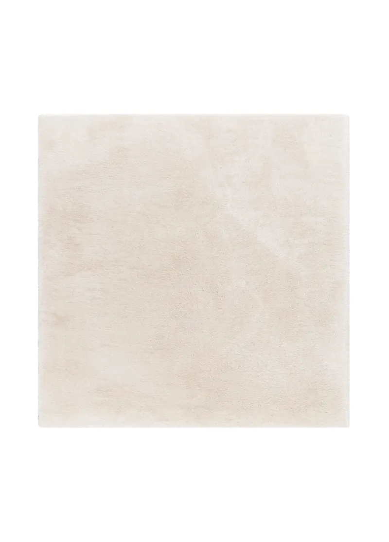 Maskinvävd Matta Novelle Kravdratisk 240x240 cm, Creme