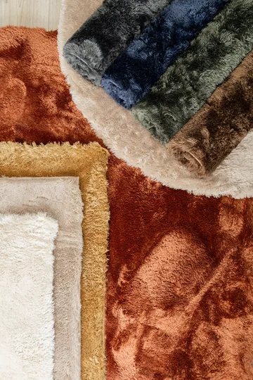 Maskinvävd Matta Novelle Rund 120 cm - Grå - Textil & mattor - Mattor - Modern matta - Ryamatta & luggmatta