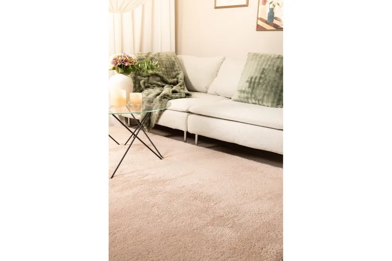 Ryamatta Royal Deluxe - 160x230 cm, Dusty Pink - Textil & mattor - Mattor - Modern matta - Ryamatta & luggmatta