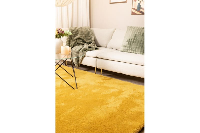 Ryamatta Royal Deluxe - 200x290 cm, Yellow - Textil & mattor - Mattor - Modern matta - Ryamatta & luggmatta
