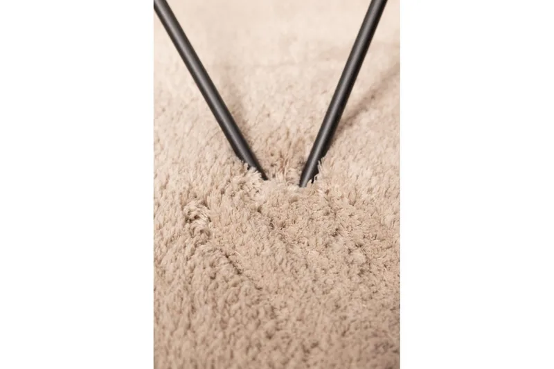 Ryamatta Royal Deluxe Rund - 120x120 cm, Linen - Textil & mattor - Mattor - Modern matta - Ryamatta & luggmatta