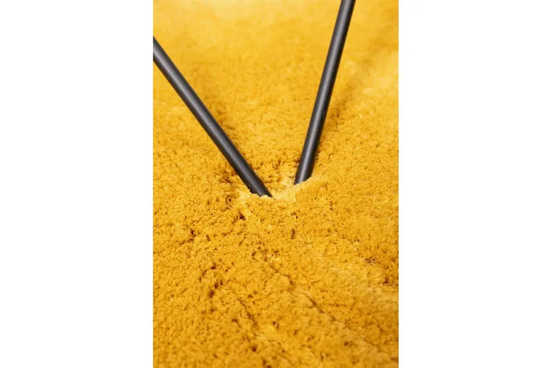 Ryamatta Royal Deluxe Rund - 120x120 cm, Yellow - Textil & mattor - Mattor - Modern matta - Ryamatta & luggmatta