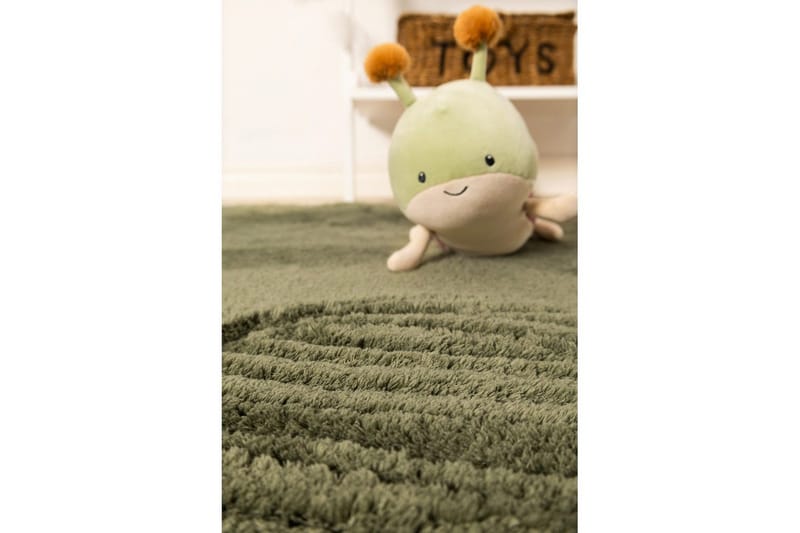 Ryamatta Royal Deluxe Rund - 160x160 cm, Green - Textil & mattor - Mattor - Modern matta - Ryamatta & luggmatta