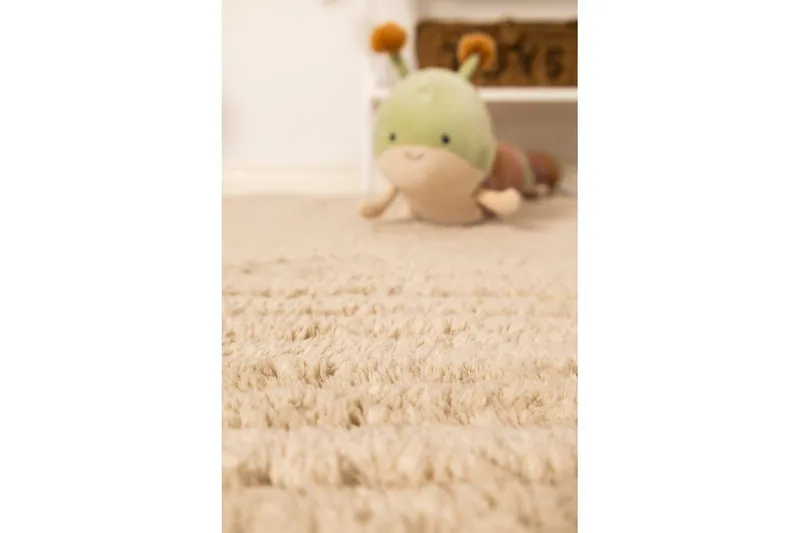 Ryamatta Royal Deluxe Rund - 160x160 cm, Nature - Textil & mattor - Mattor - Modern matta - Ryamatta & luggmatta