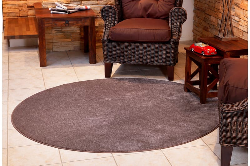 Satine Matta 80x250 cm Brun - Vm Carpet - Textil & mattor - Mattor - Modern matta - Ryamatta & luggmatta