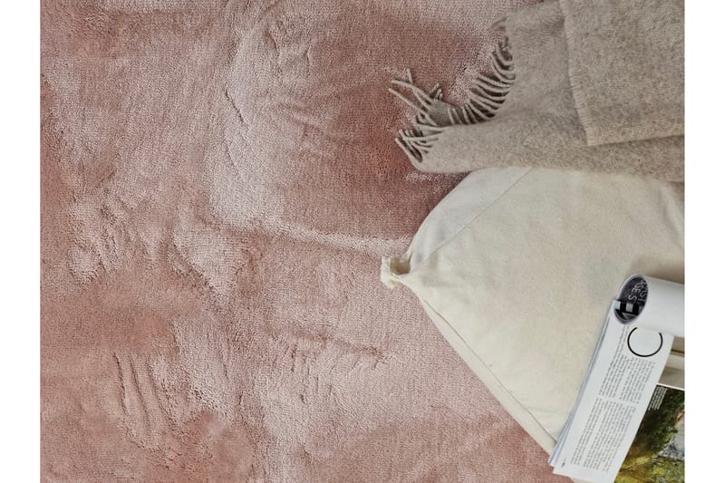 Cozy Ryamatta 160x230 cm Rektangulär - Rosa - Textil & mattor - Mattor - Modern matta - Ryamatta & luggmatta