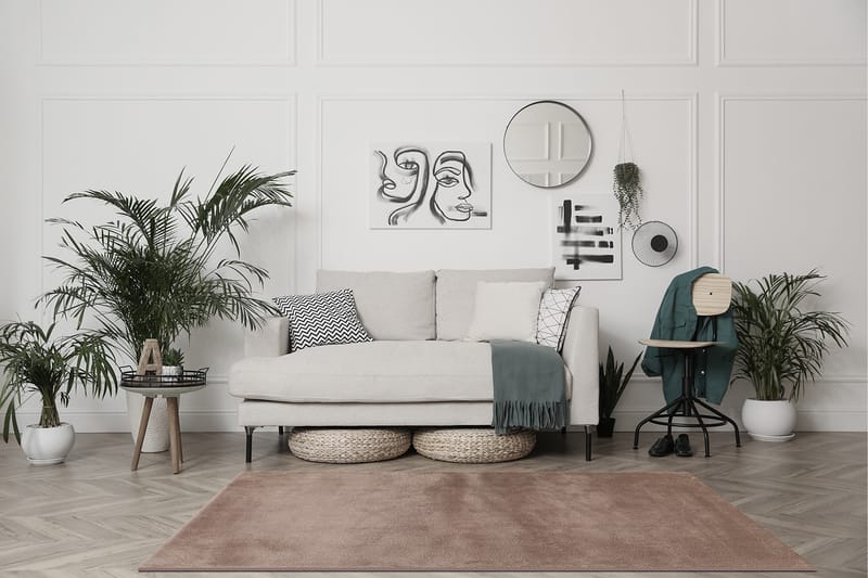 Sheraton Ryamatta Rektangulär 140x200 cm - Linne - Textil & mattor - Mattor - Modern matta - Ryamatta & luggmatta