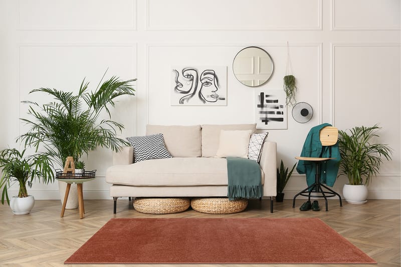 Sheraton Ryamatta Rektangulär 140x200 cm - Terracotta - Textil & mattor - Mattor - Modern matta - Ryamatta & luggmatta