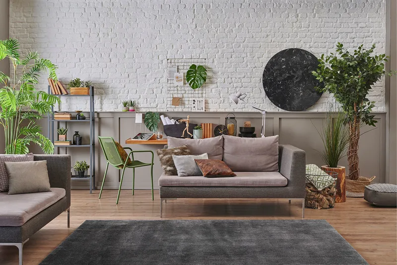 Sheraton Ryamatta Rektangulär 160x230 cm - Grafit - Textil & mattor - Mattor - Modern matta - Ryamatta & luggmatta