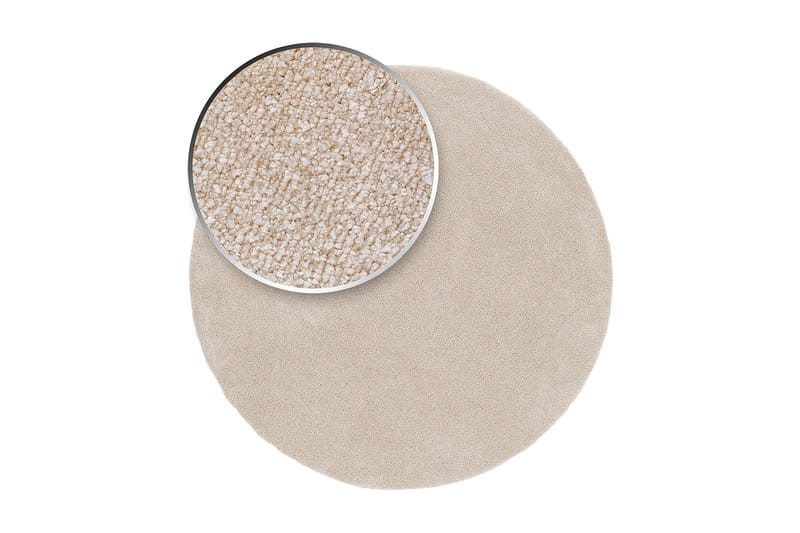 Sheraton Ryamatta Rund 120 cm - Creme - Textil & mattor - Mattor - Modern matta - Ryamatta & luggmatta