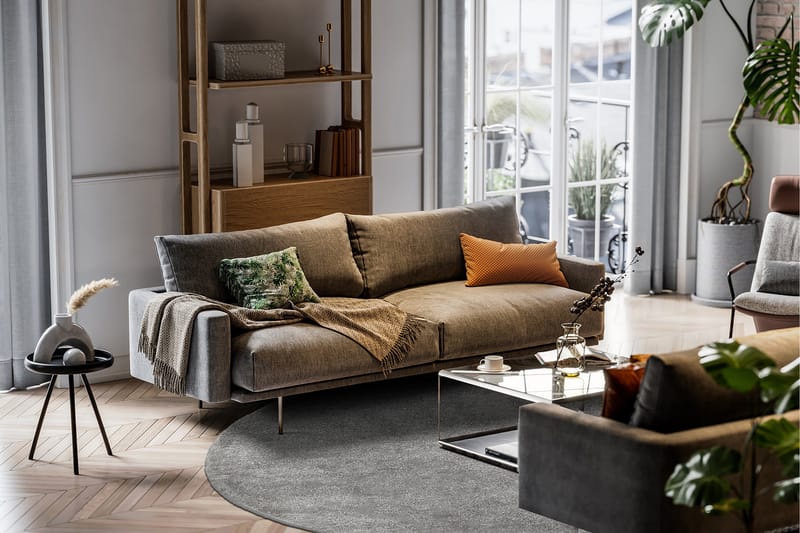 Sheraton Ryamatta Rund 200 cm - Grå - Textil & mattor - Mattor - Modern matta - Ryamatta & luggmatta