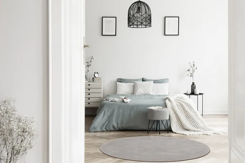 Sheraton Ryamatta Rund 240 cm - Silver - Textil & mattor - Mattor - Modern matta - Ryamatta & luggmatta