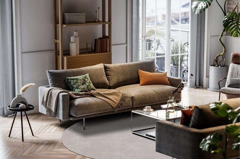 Sheraton Ryamatta Rund 240 cm - Silver - Textil & mattor - Mattor - Modern matta - Ryamatta & luggmatta